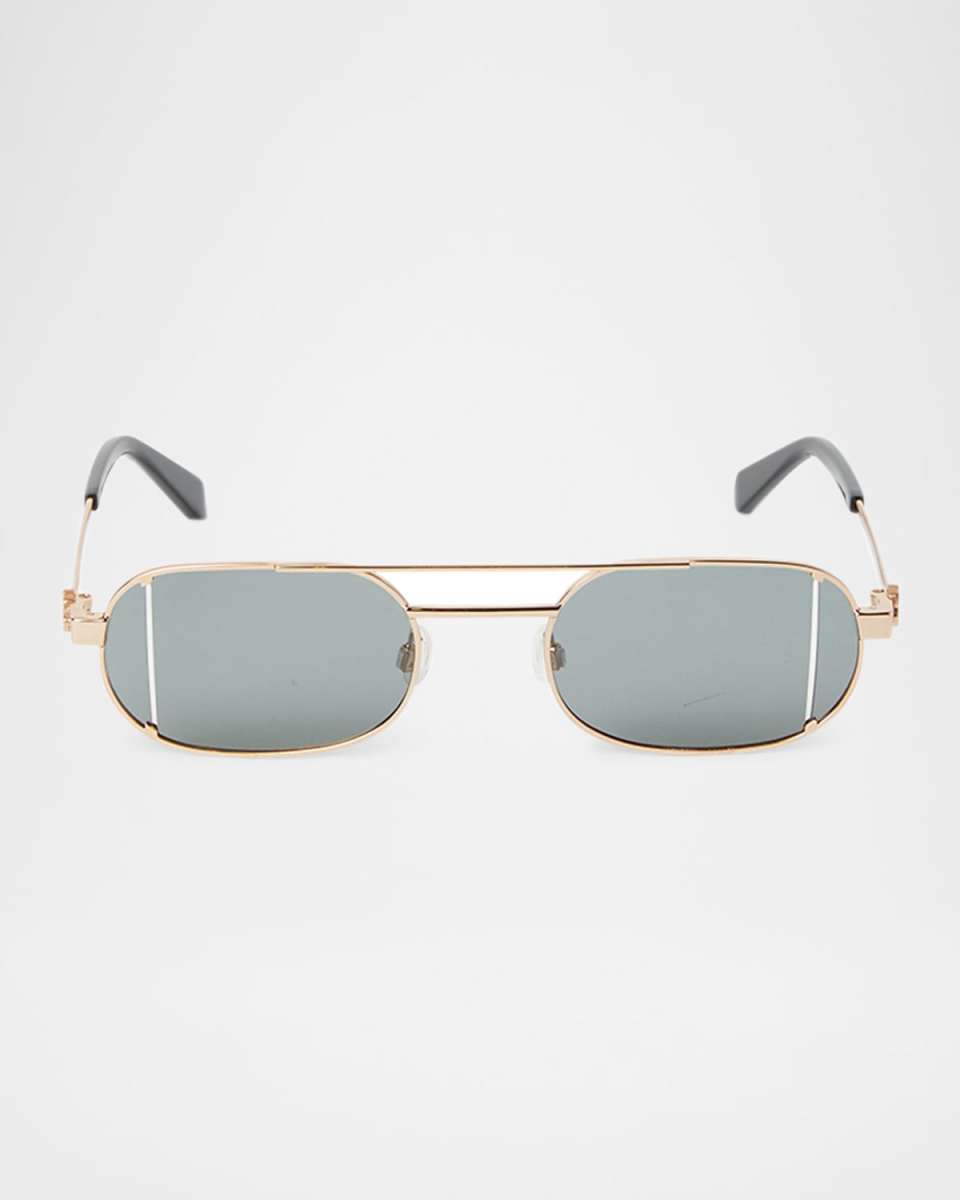 Lynn Oval Metal Sunglasses